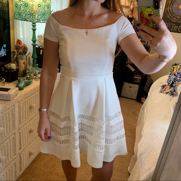 NWT Francesca’s Alaina White Dress Sz XS 🤍 - Picture 8 of 12